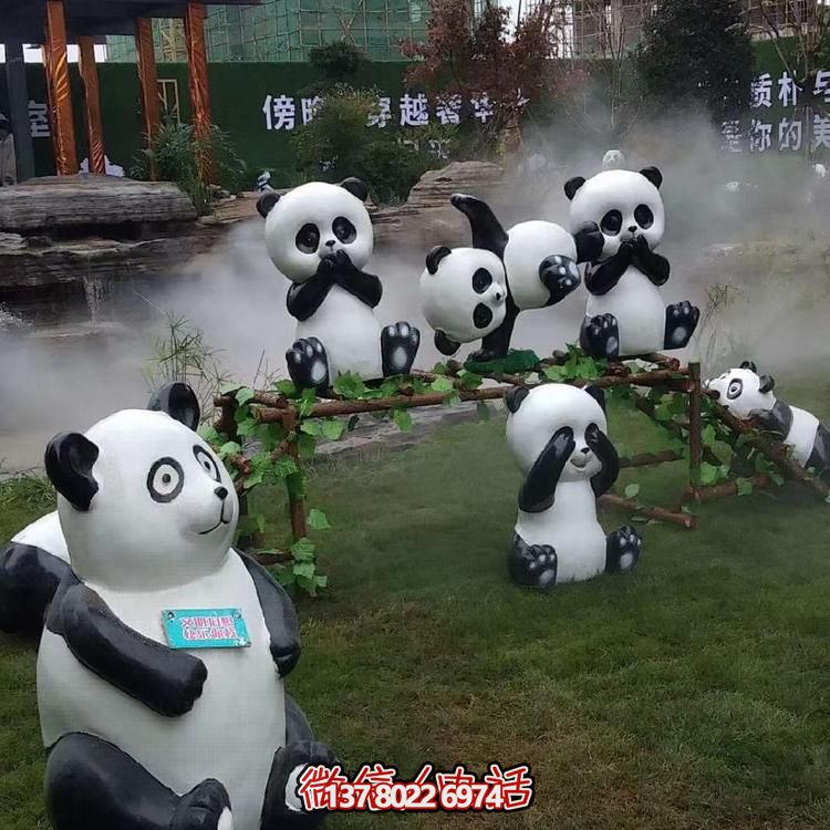 玻璃钢动物乐园卡通博鱼平台