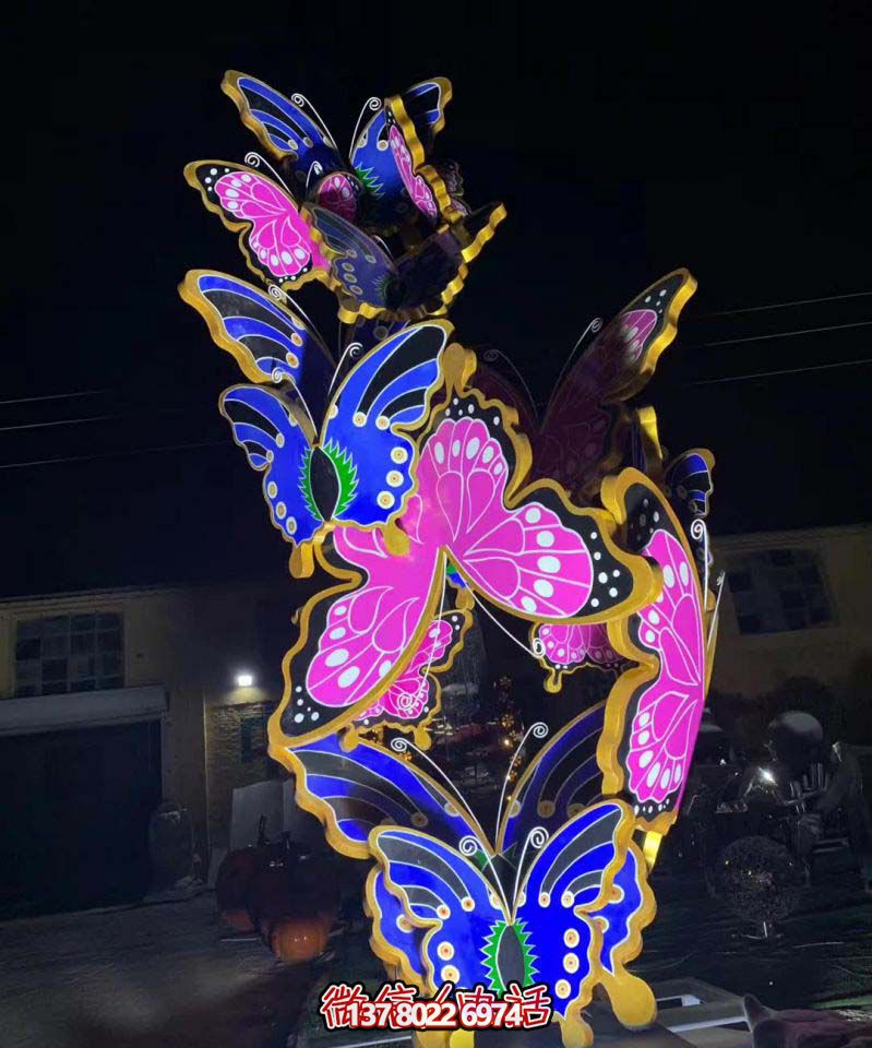 玻璃钢蝴蝶博鱼平台,彩绘操场装饰 玻璃钢蝴蝶博鱼平台,彩绘操场装饰
