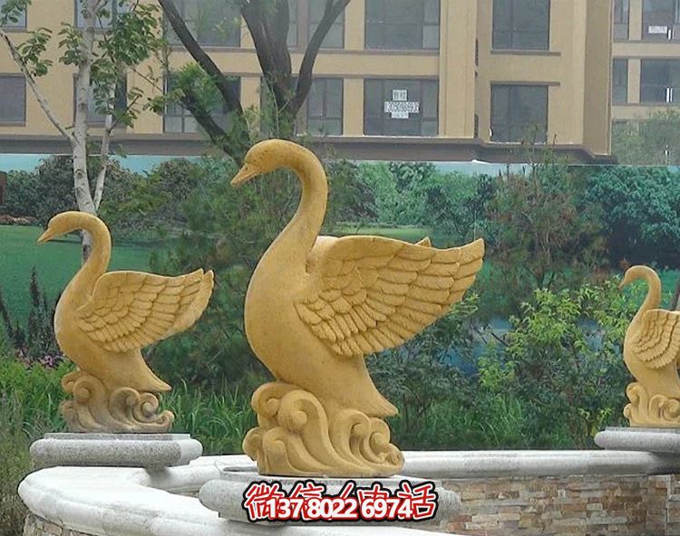 精美天鹅博鱼平台,唯美别墅景观装饰 精美天鹅博鱼平台,唯美别墅景观装饰