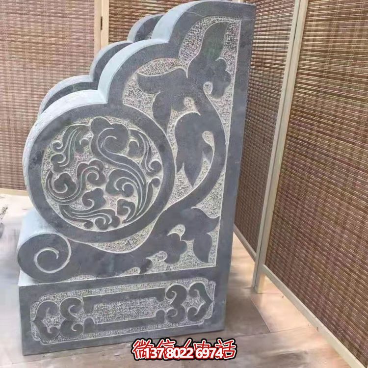传统石刻抱鼓，点缀仿古庭院