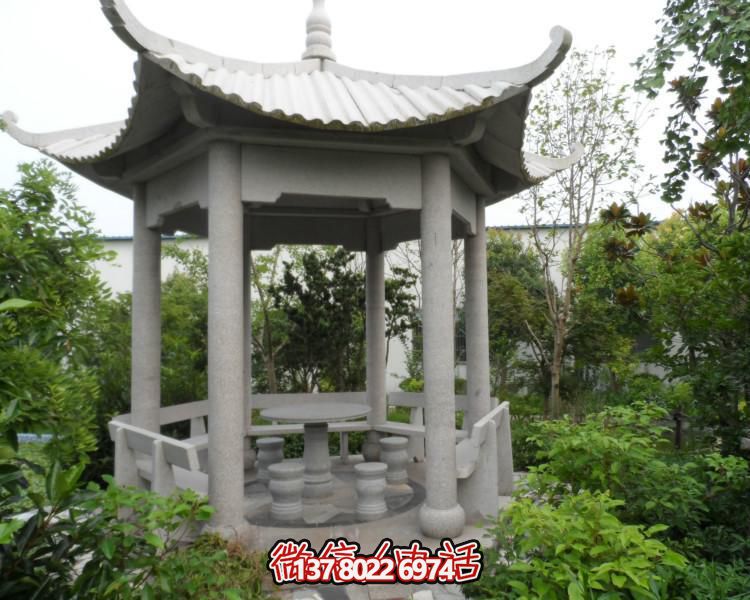 大理石花园凉亭石雕博鱼平台装饰