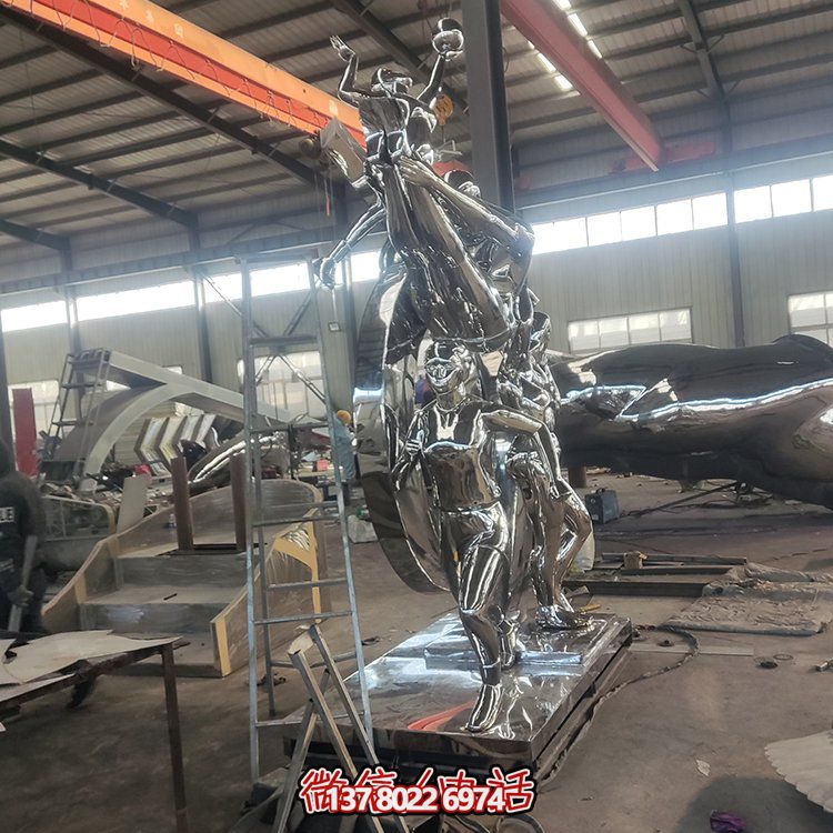 不锈钢排球博鱼平台摆件