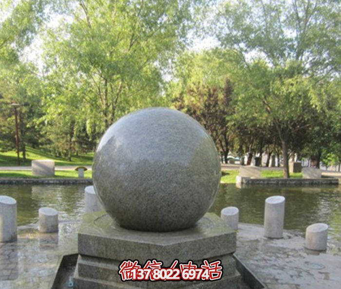 公园景观装饰小型大理石风水球石雕
