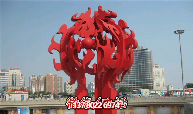 城市不锈钢景观树博鱼平台