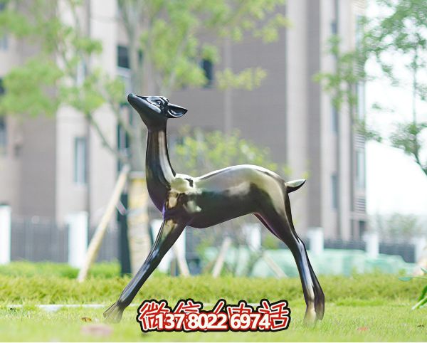 校园仿铜玻璃钢鹿博鱼平台
