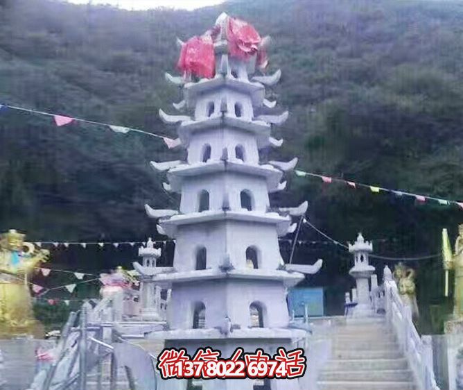经典宝塔石雕园林景观