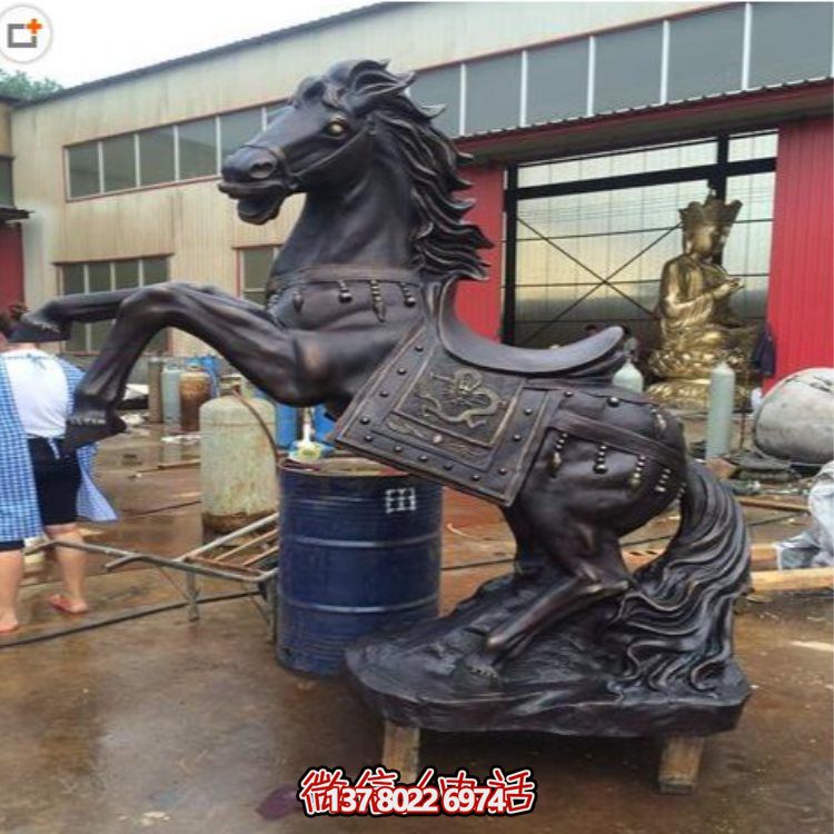 玻璃钢仿铜战马摆件，装饰你的家