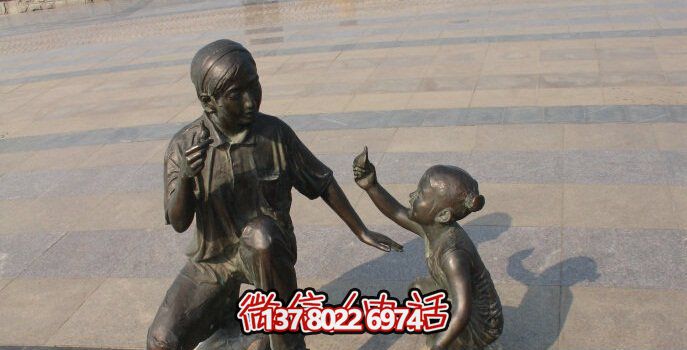 母女铜雕一次游览公园、参与游戏、体验博鱼平台的绝佳体验