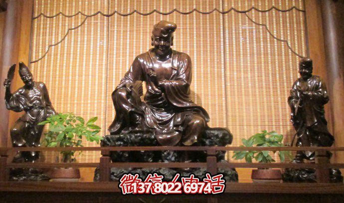 济公仿铜不锈钢创意景区博鱼平台