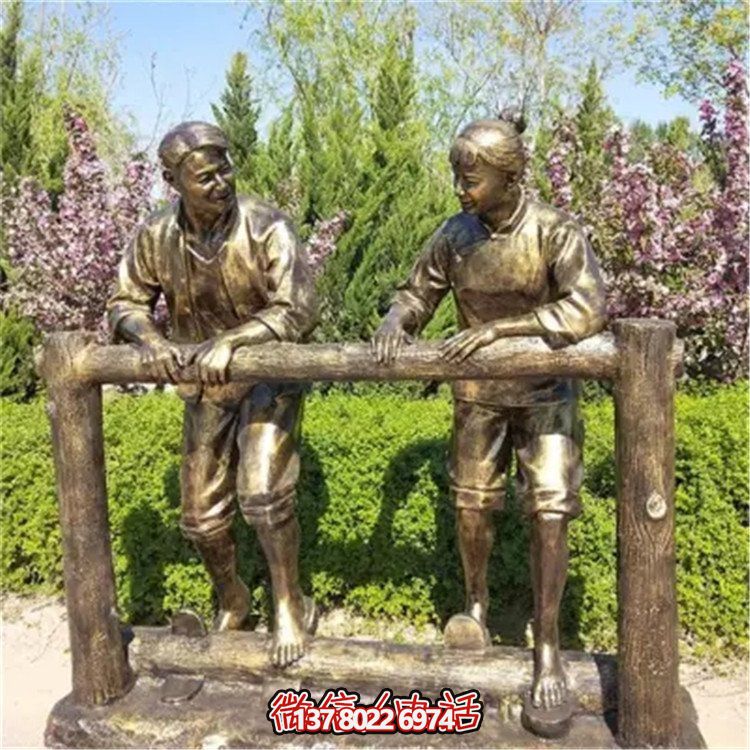 仿古铜博鱼平台，玻璃钢景观博鱼平台