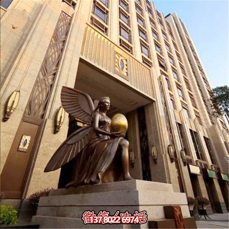 玻璃钢仿铜西方女人物博鱼平台，为小区、写字楼门前添彩