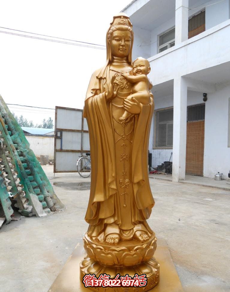 铜雕立式送子观音博鱼平台--祝福育儿之路 铜雕立式送子观音博鱼平台--祝福育儿之路