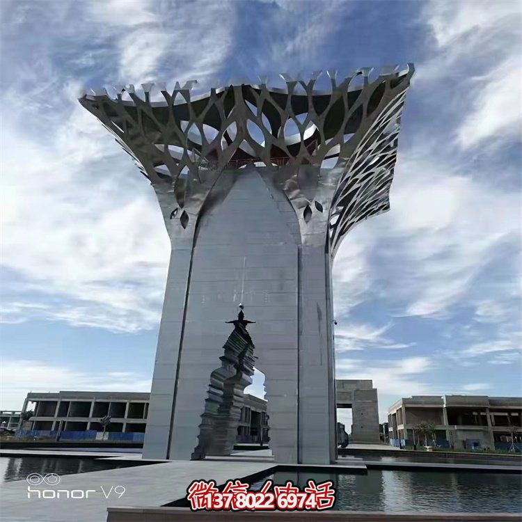 不锈钢大型户外景观博鱼平台——给你一个完美的广场