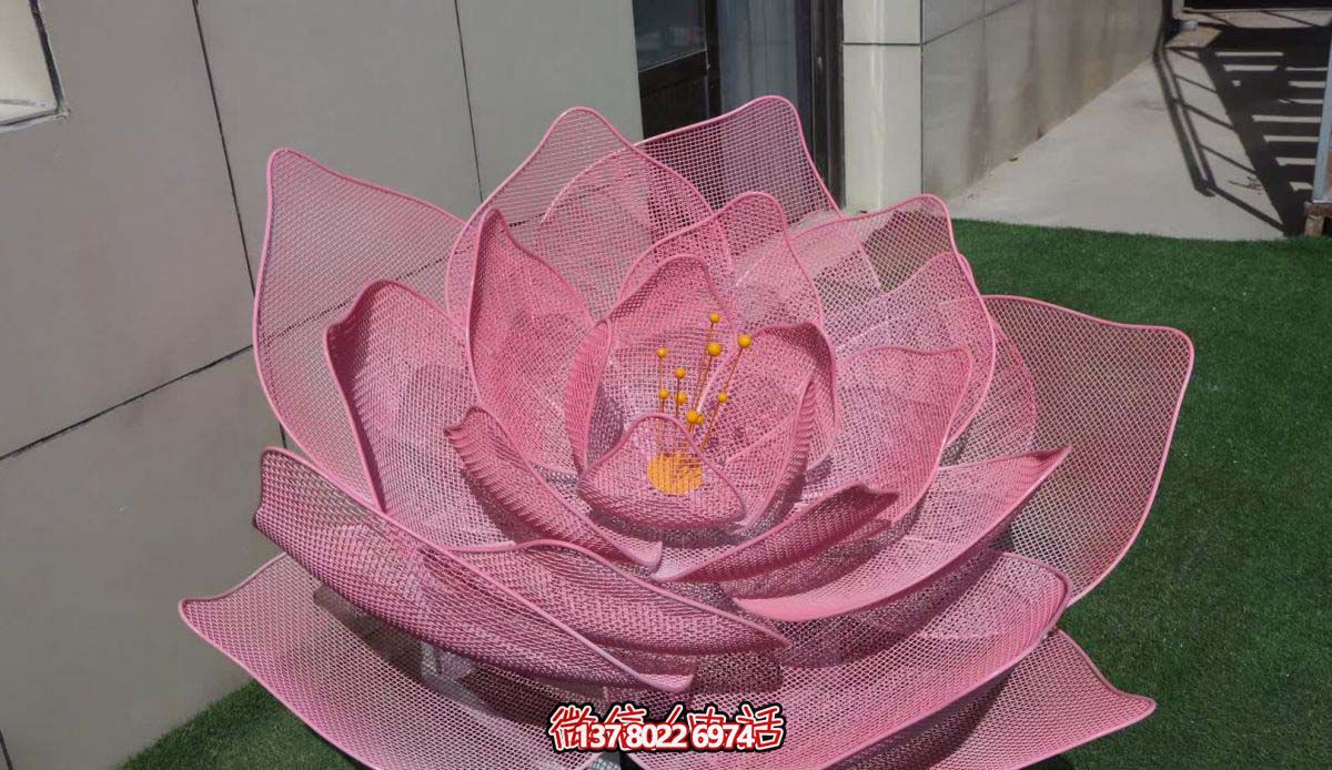 荷花铁艺不锈钢装饰品博鱼平台