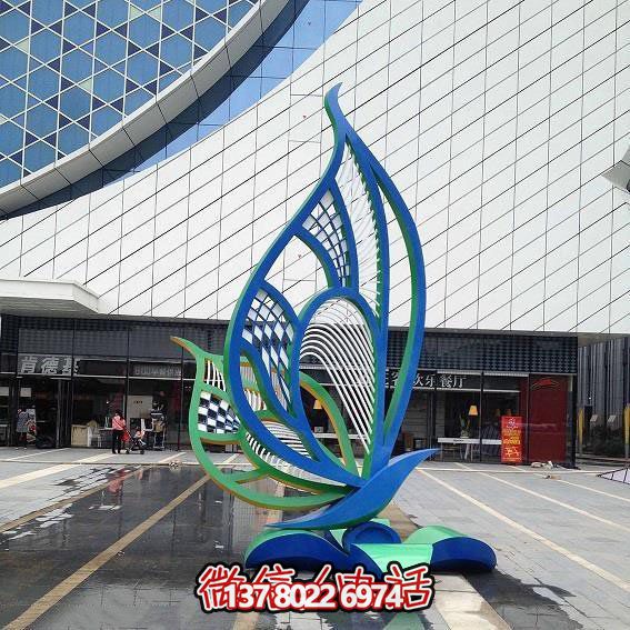 不锈钢彩绘创意景观博鱼平台——美化城市广场