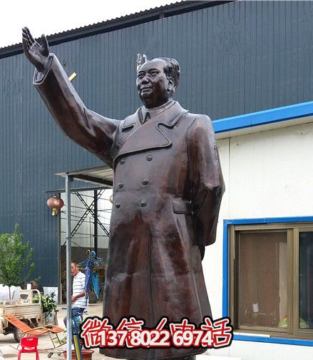 毛泽东铜雕挥手博鱼平台——荣耀伟大的主席