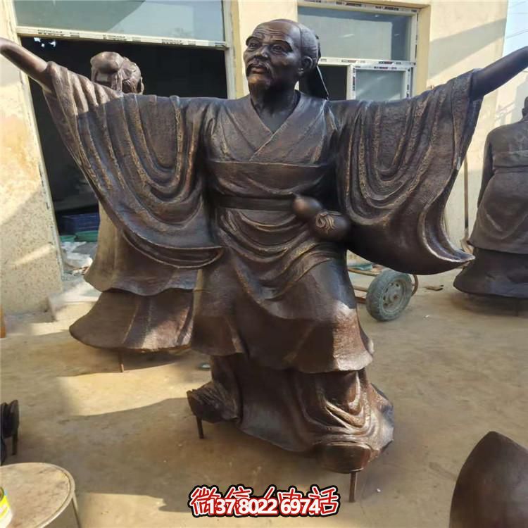 古代名人铜雕户外园林人物博鱼平台