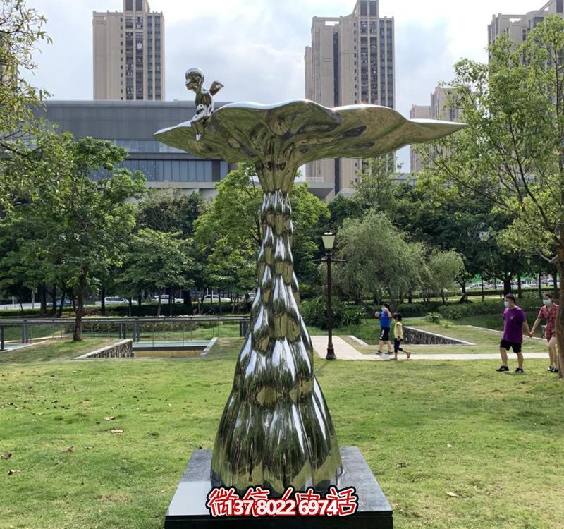 抽象不锈钢叶子博鱼平台