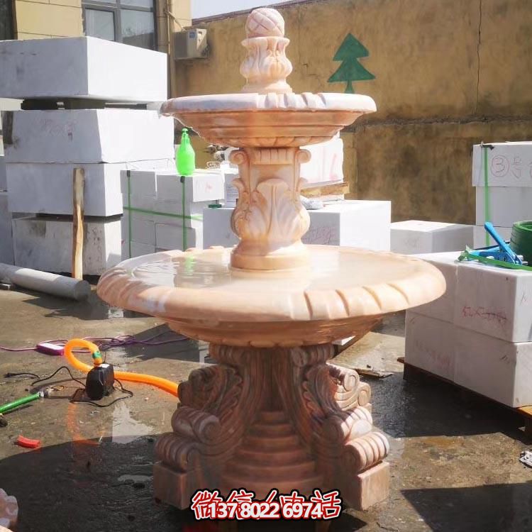 红色晚霞水景摆件，传递温馨家园温馨