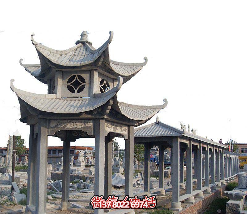仿古建园景区装饰摆放凉亭