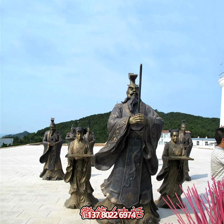 汉朝荣耀——汉武帝祭天情景鎏金博鱼平台
