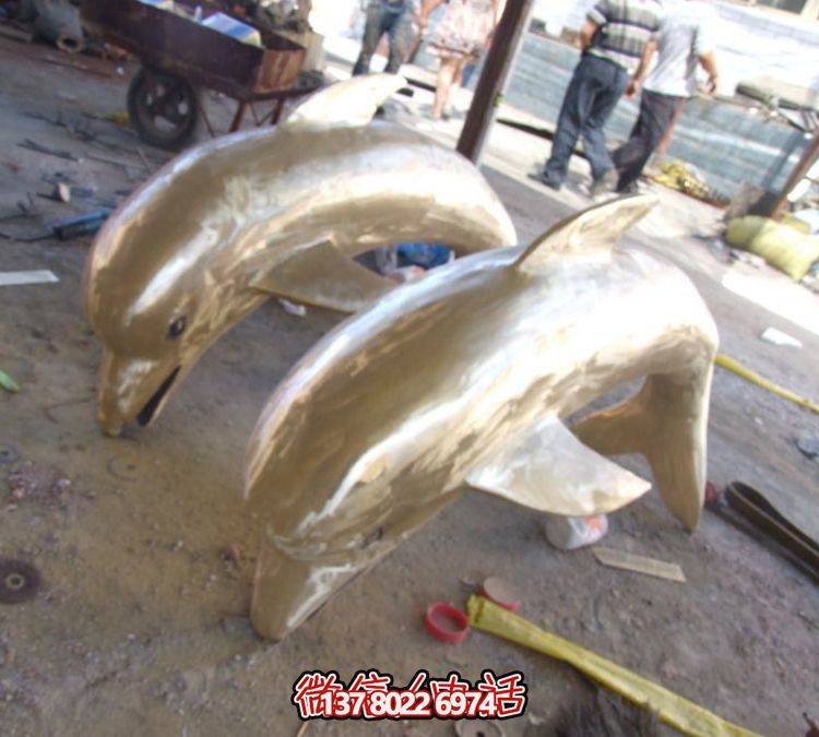 创意大型不锈钢海洋动物博鱼平台