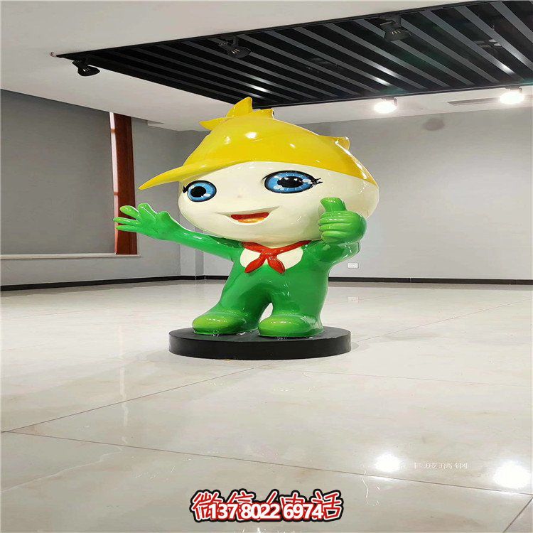 精致典雅的玻璃钢博鱼平台公仔，营造浪漫优雅的商场户外景观