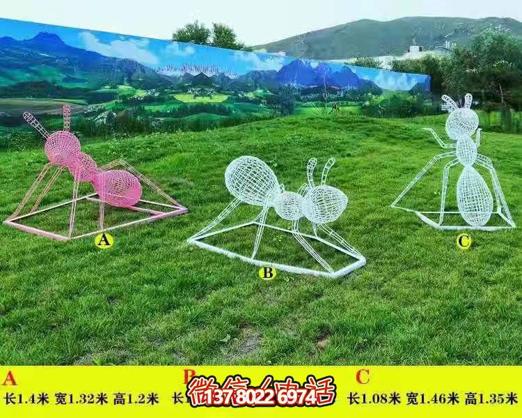 不锈钢蚂蚁博鱼平台镂空摆件
