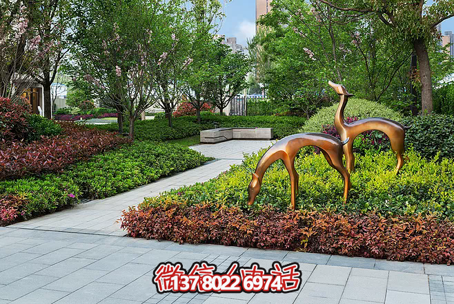不锈钢仿铜鹿博鱼平台