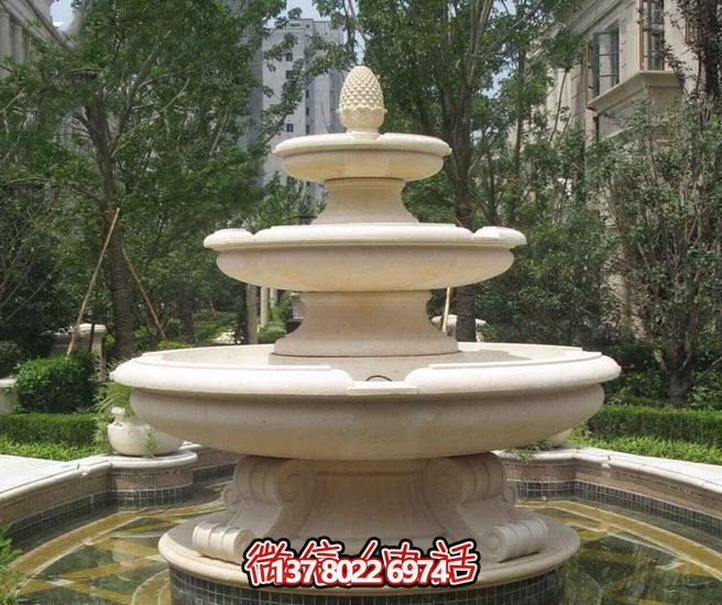 绚丽多彩的户外园林大理石博鱼平台喷泉 绚丽多彩的户外园林大理石博鱼平台喷泉