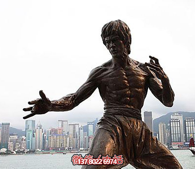 李小龙铜雕博鱼平台，缅怀经典电影明星