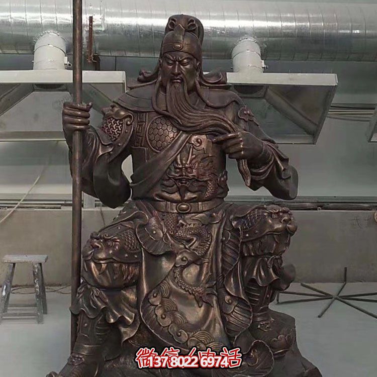 关公大型铜雕浮雕博鱼平台
