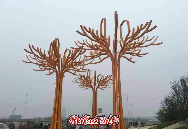 不锈钢公园博鱼平台——抽象树形艺术品 不锈钢公园博鱼平台——抽象树形艺术品