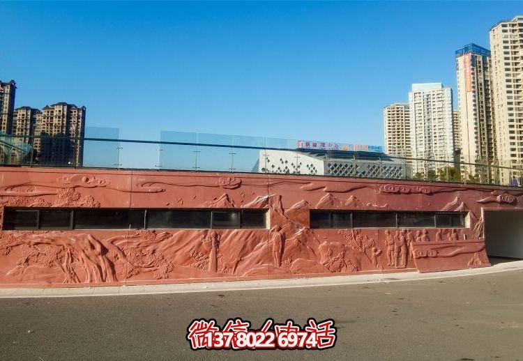 绚丽艺术空间，创意户外浮雕铜雕影壁壁画博鱼平台