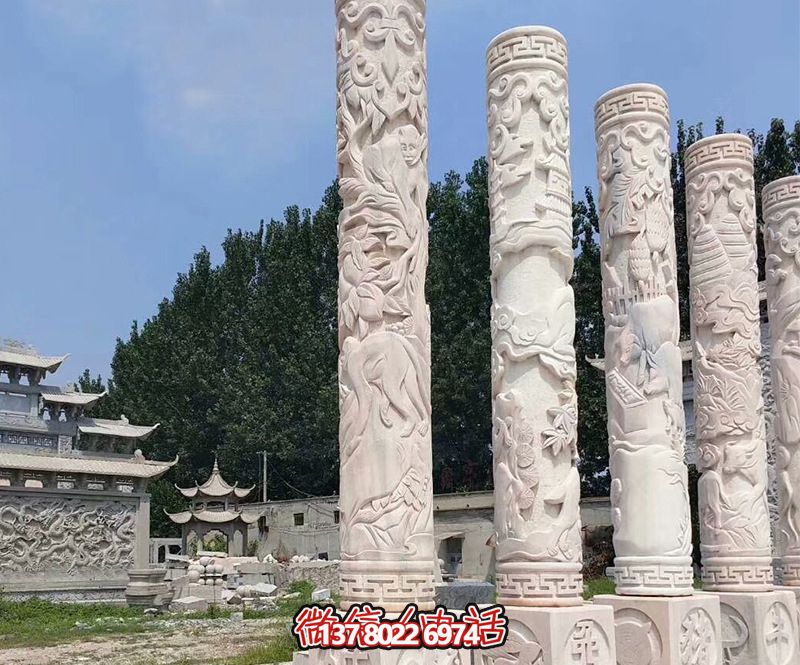 探索历史景观古建筑大殿华表上的神秘博鱼平台