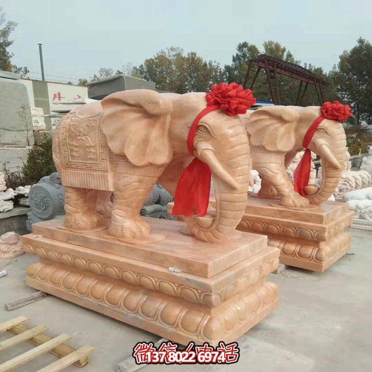 吸财纳福别墅小区大型晚霞红大象博鱼平台