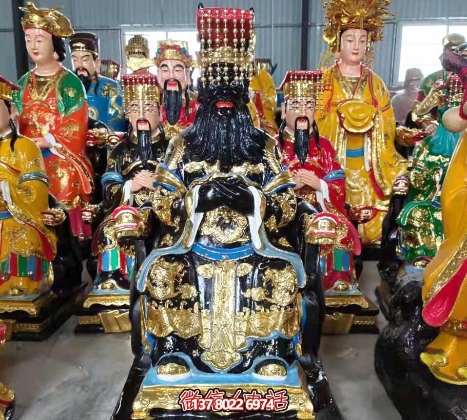 玻璃钢彩绘龙王博鱼平台，传承古老文化