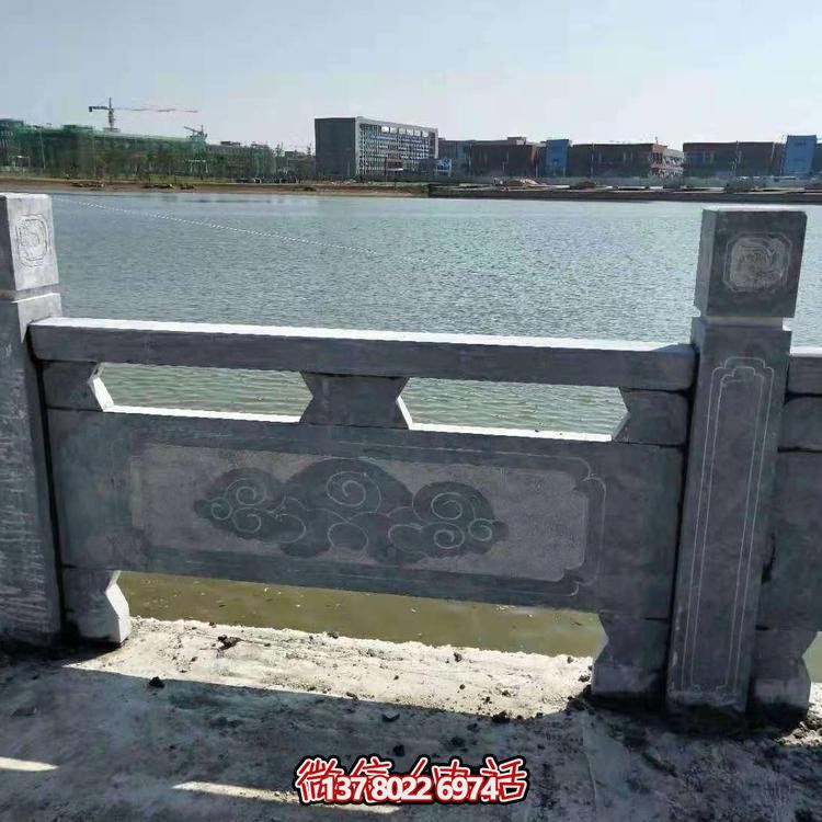 大型户外河道护栏大理石博鱼平台