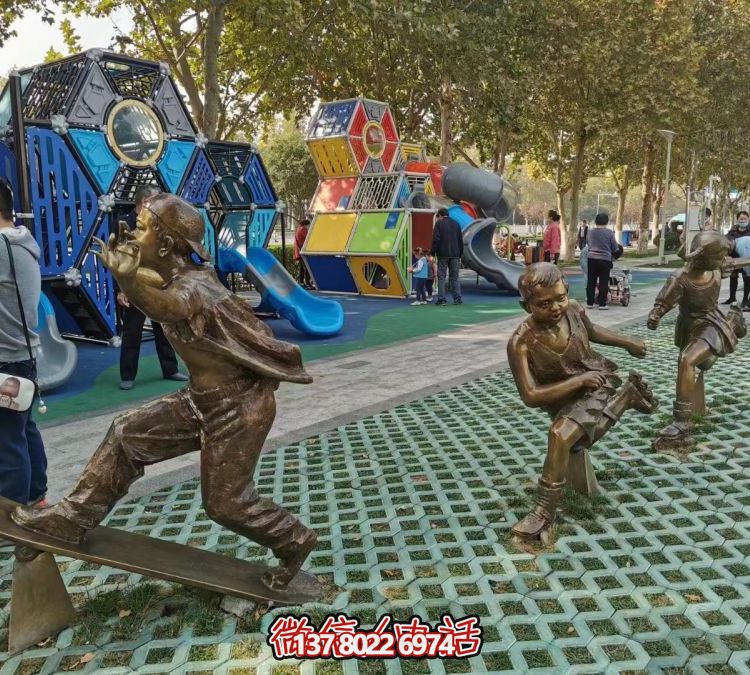 远东玻璃钢仿铜户外景区人物博鱼平台