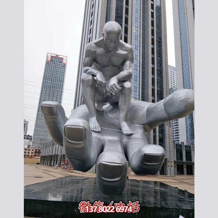 大型不锈钢创意人物景观博鱼平台——镌刻在商业街、商业广场的精美绝伦