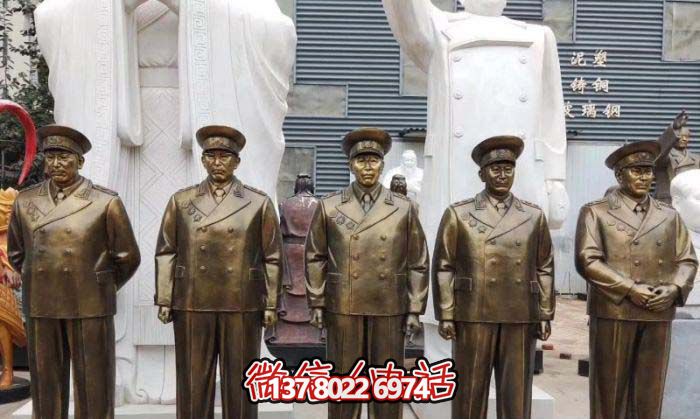 不锈钢仿铜博鱼平台十大元帅雕像,精彩绽放在广场 不锈钢仿铜博鱼平台十大元帅雕像,精彩绽放在广场
