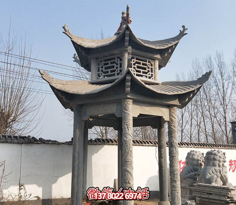 古朴雅致的仿古凉亭，让你走进历史悠久的古寺庙