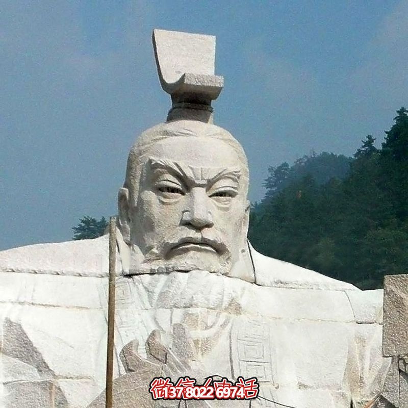 汉武帝刘彻大型石雕头像，为您的园林景观增添精彩