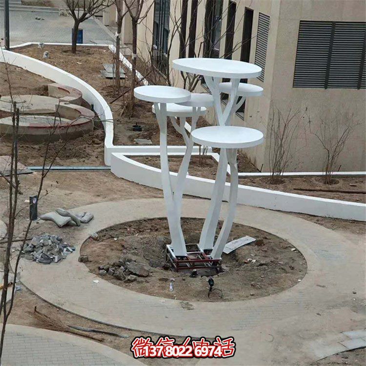 不锈钢抽象植物树博鱼平台