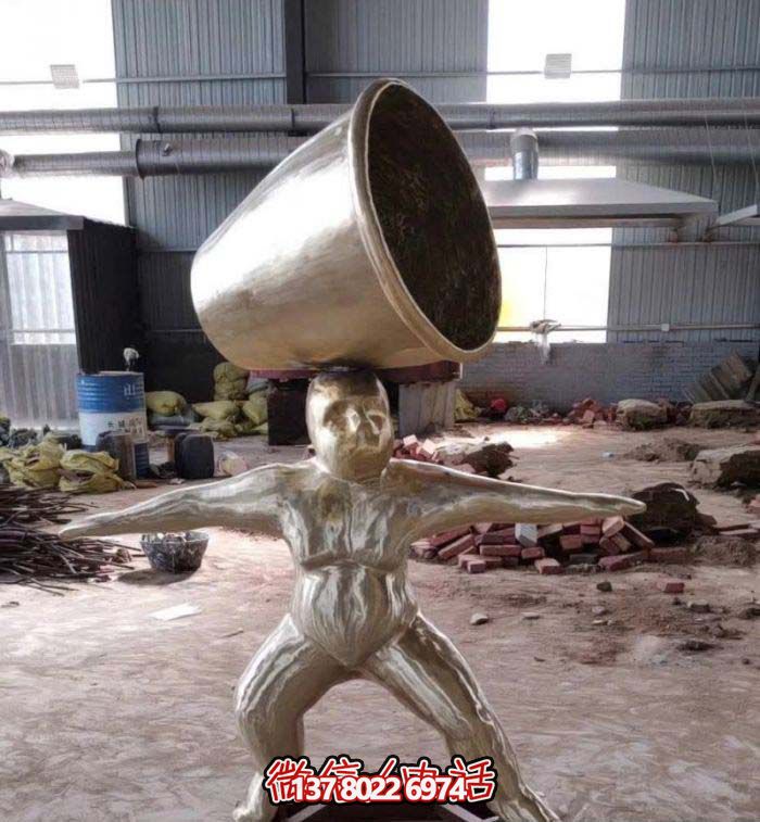 玻璃钢头顶大缸杂技演示人物博鱼平台