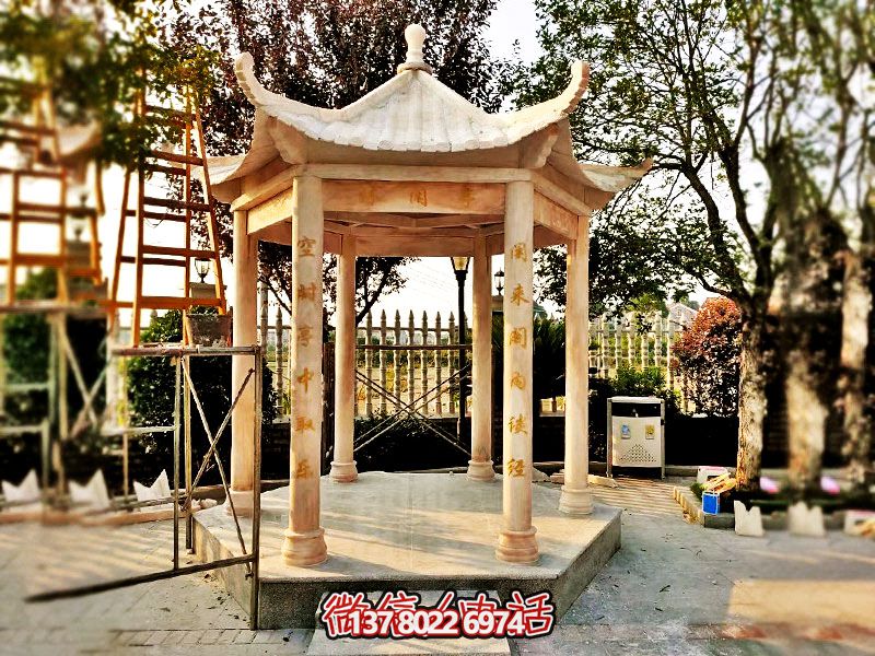 仿古凉亭,摆放在庭院里,欣赏美丽晚霞,营造休闲小区红色氛围 仿古凉亭,摆放在庭院里,欣赏美丽晚霞,营造休闲小区红色氛围