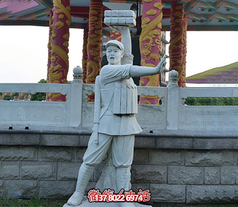 董存瑞景观博鱼平台，点缀广场景观