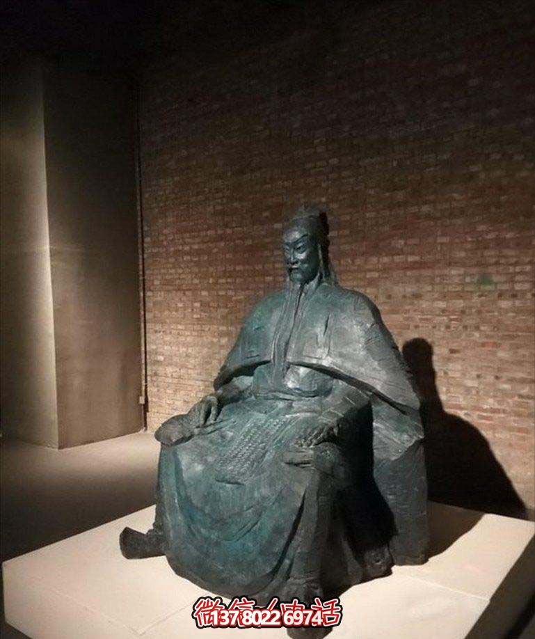 青铜大型景观关公博鱼平台