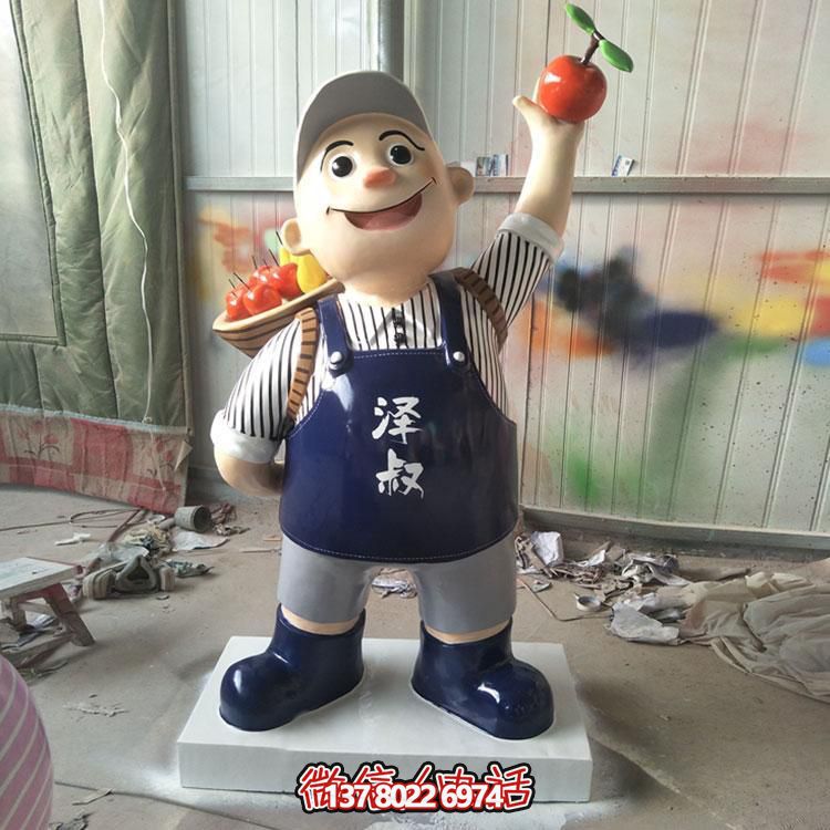 玻璃钢彩绘摆件，点缀饭店酒店户外广场公园博鱼平台