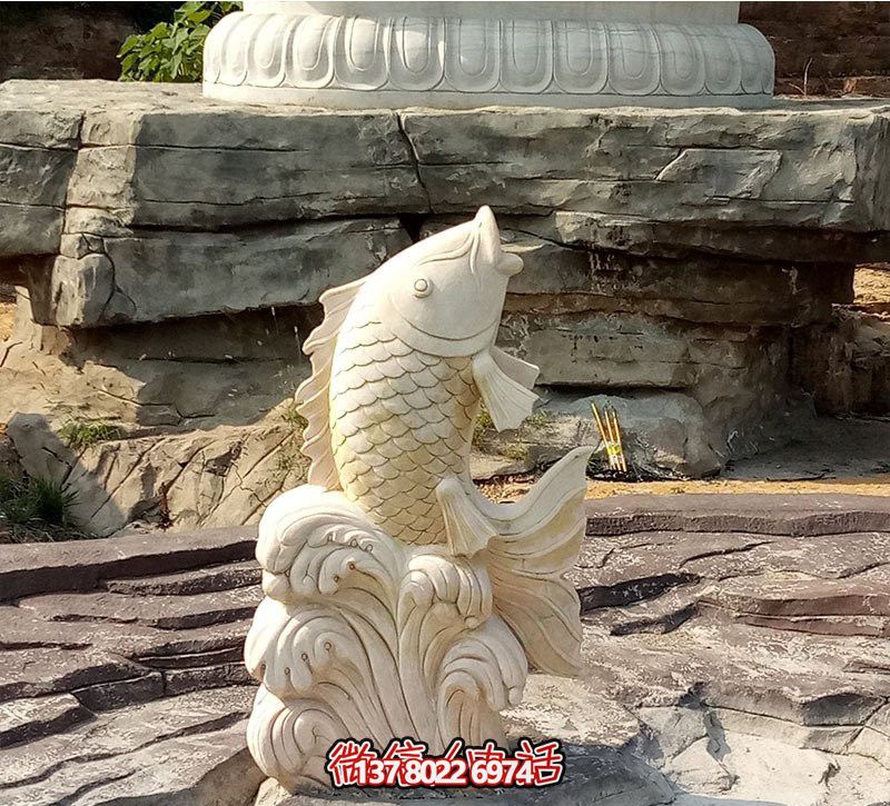 汉白玉石博鱼平台,点缀公园景观,增添创意喷水装置 汉白玉石博鱼平台,点缀公园景观,增添创意喷水装置